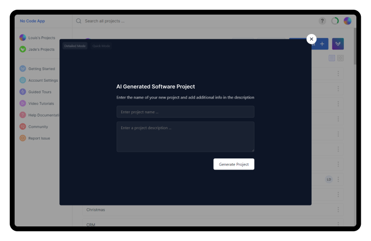 AI NLP custom software assistant screenshot AI NLP custom software assistant screenshot